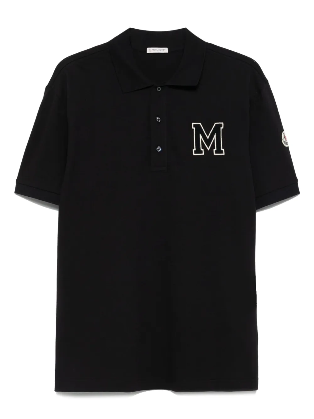Moncler playera tipo polo con bordado M | azul | Image 1