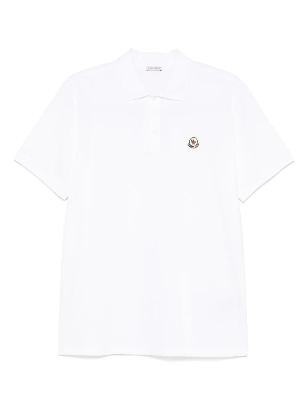 Moncler polo à patch logo | blanc | Image 1