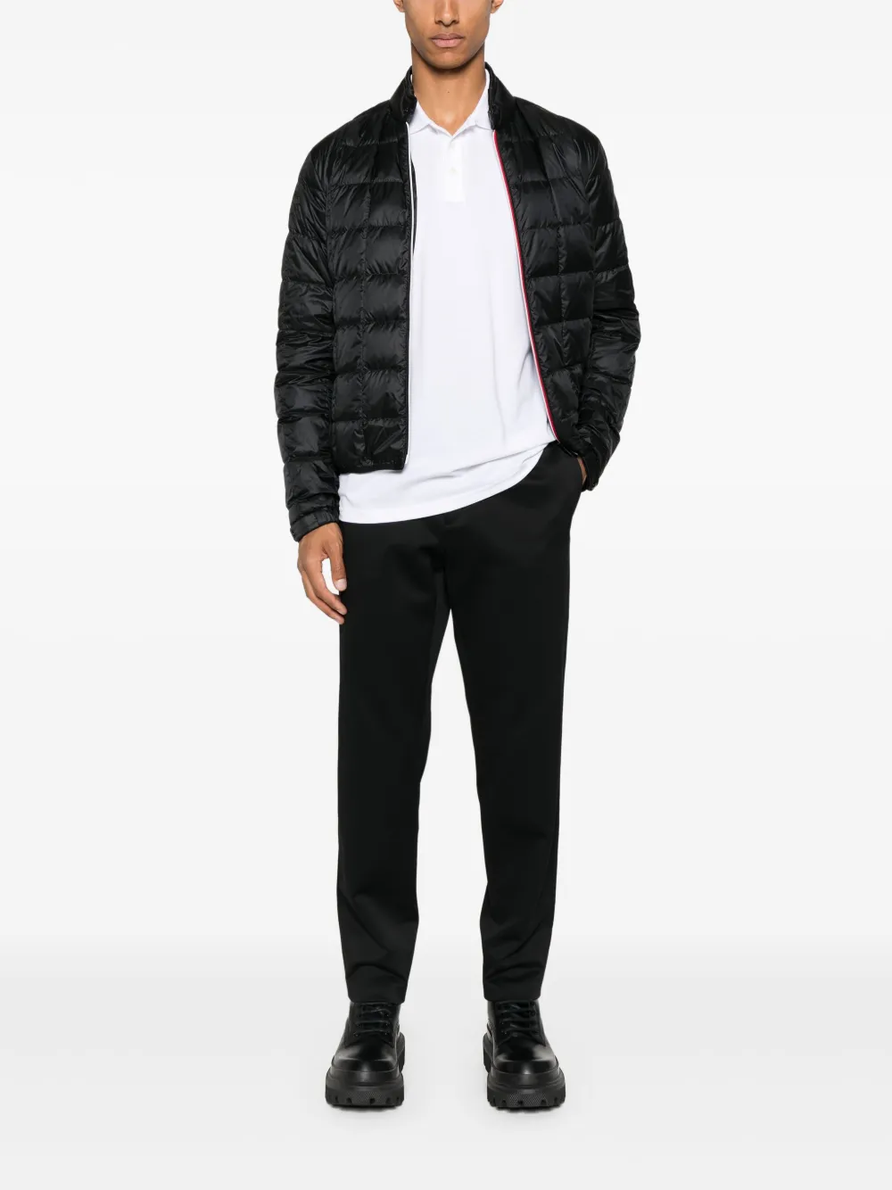 Moncler Poloshirt met logopatch - Wit