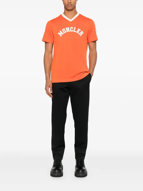 Moncler ロゴ Tシャツ | オレンジ | FARFETCH JP