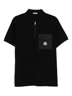 Moncler ロゴ ポロシャツ | ブラック | FARFETCH JP