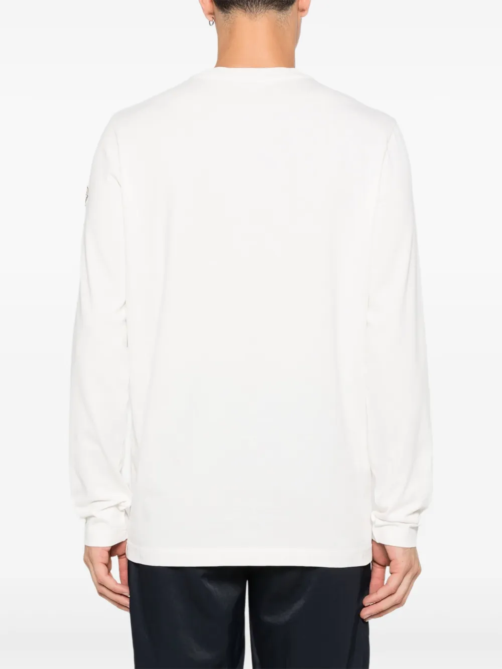 Moncler T-shirt met logoprint Beige