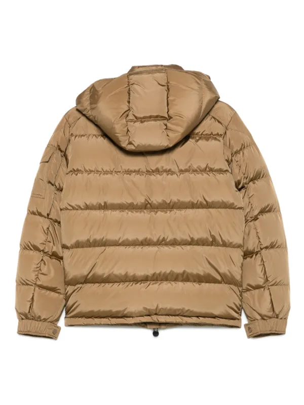 Moncler Maya Jacket | Brown | FARFETCH RO