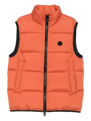 Gilet Matelassé Réversible Michael Kors - Noir/Orange