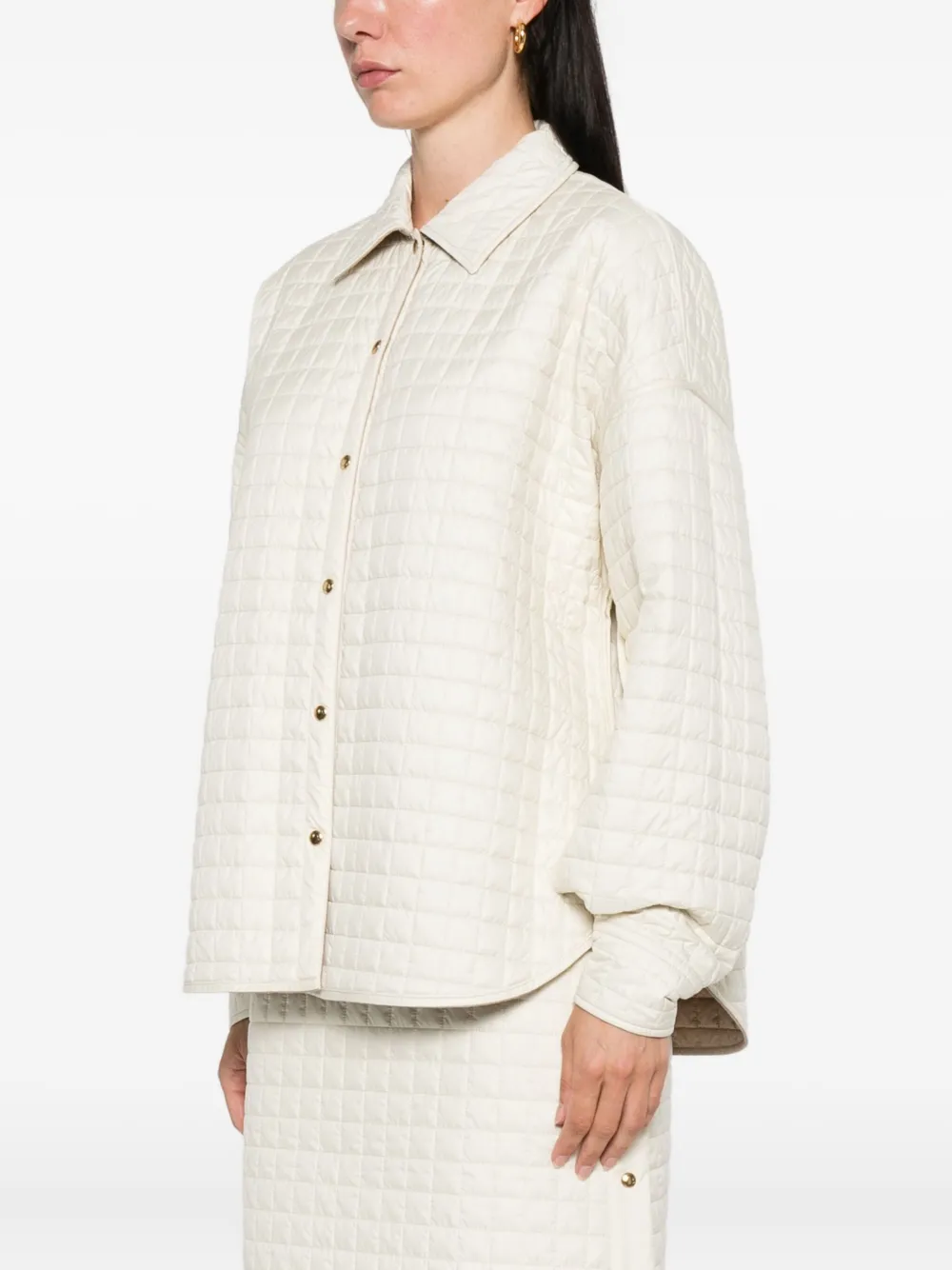 Moncler Omkeerbare gewatteerde blouse Beige