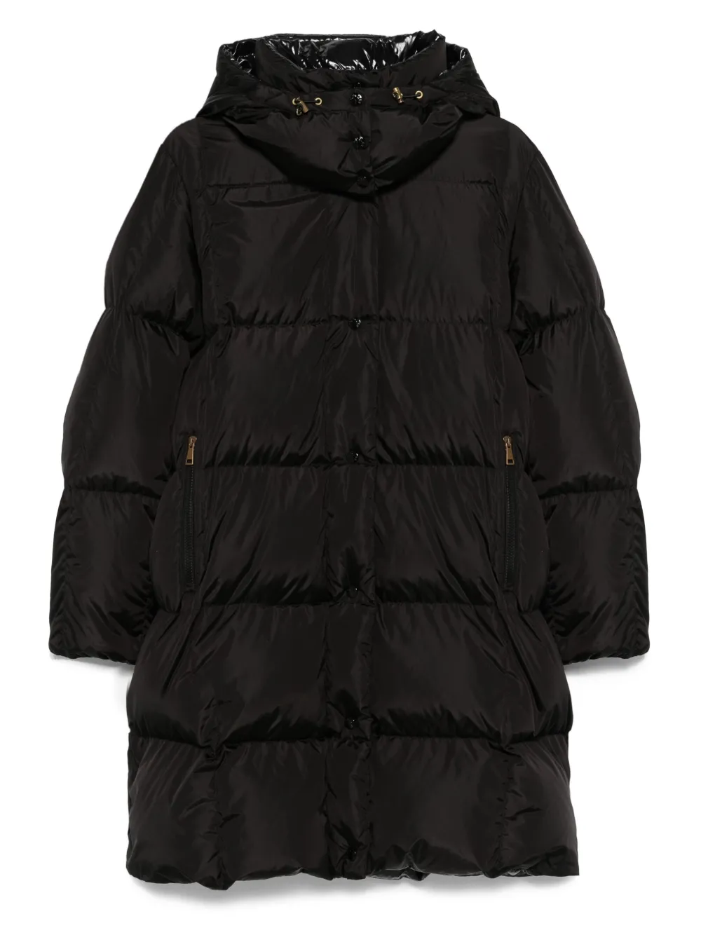 Moncler hooded quilted coat | Black | Image 1