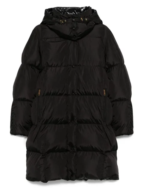 Moncler hooded quilted coat
