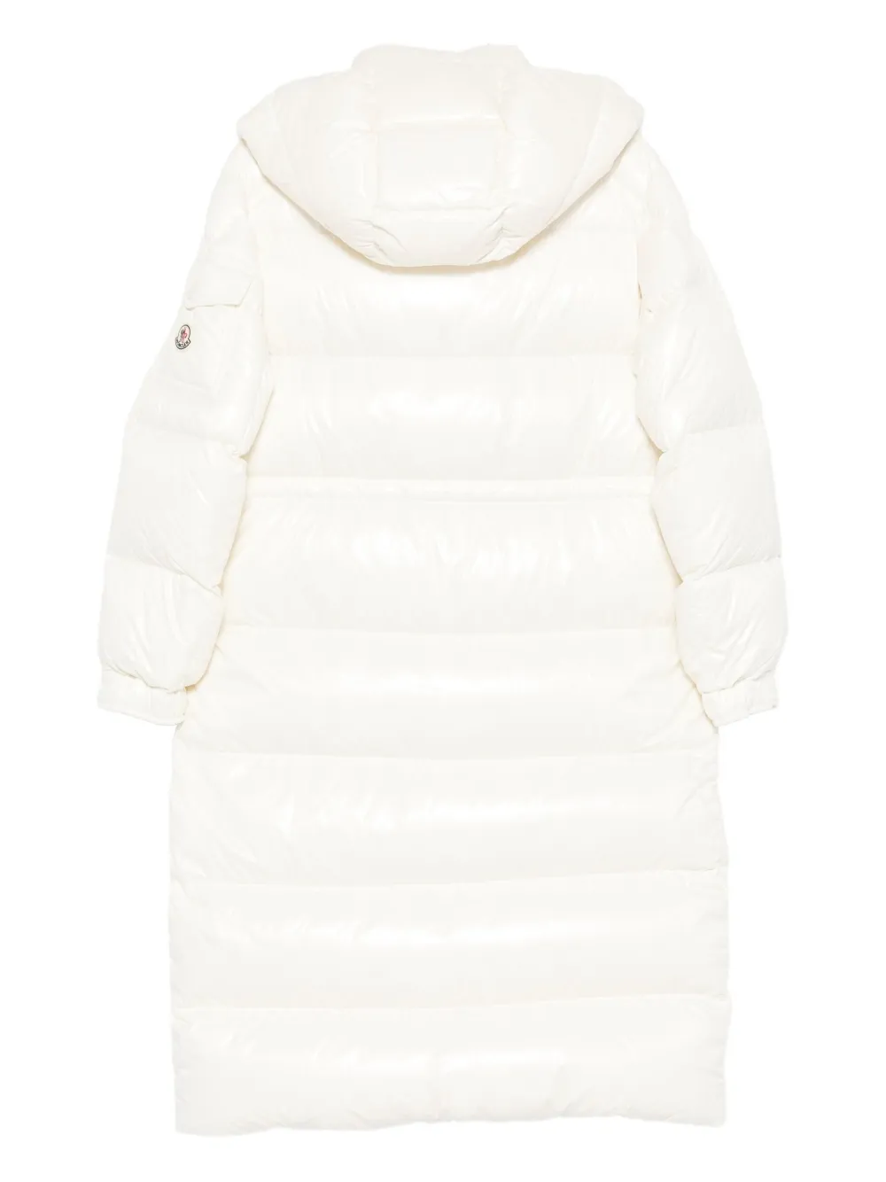 Moncler hooded quilted coat - Beige