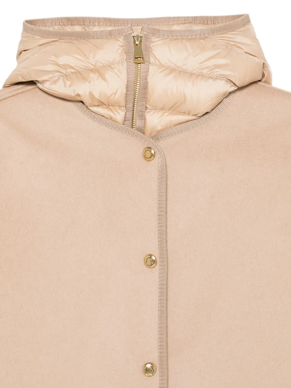 Moncler Jas met capuchon Beige