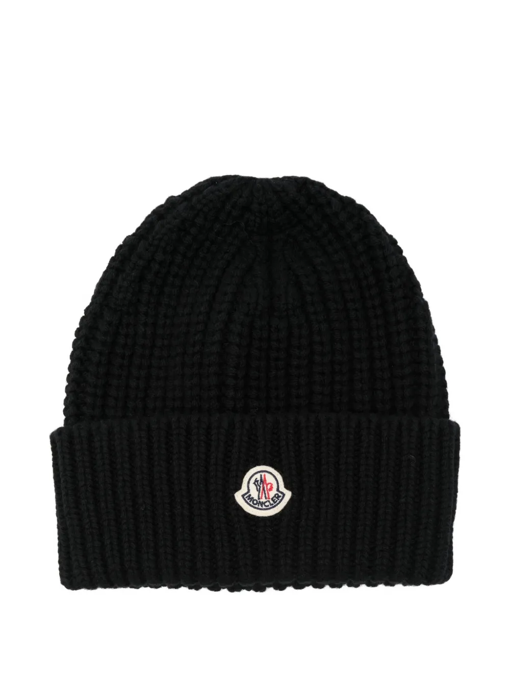 ribbed logo beanie hat