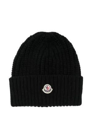 Moncler ポンポン ビーニー | ブラック | FARFETCH JP