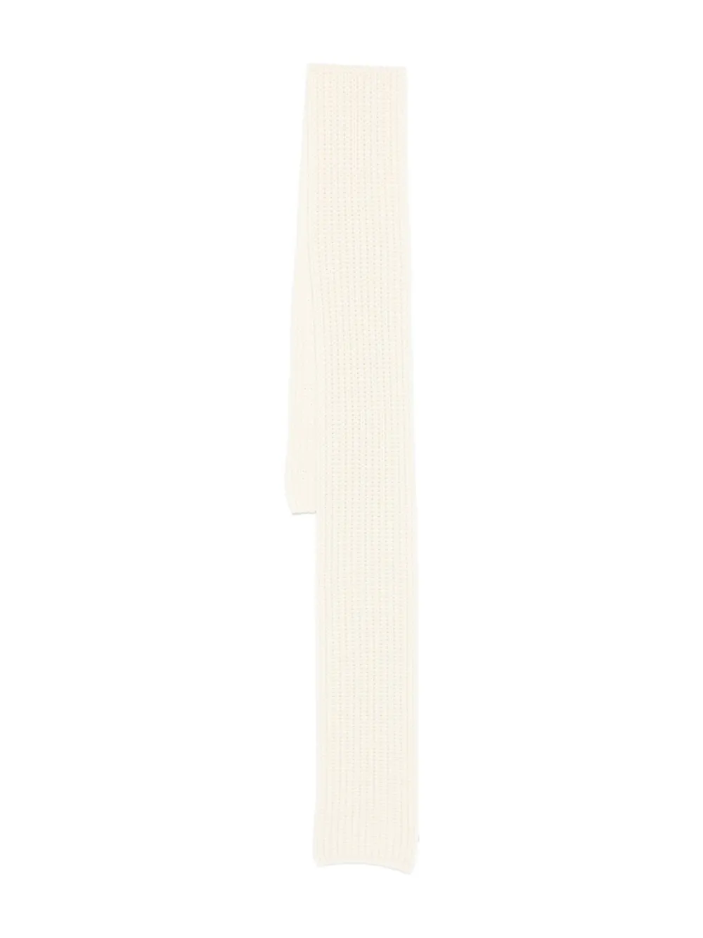 Moncler ribbed cashmere scarf - ホワイト Moncler ribbed cashmere scarf - ホワイト