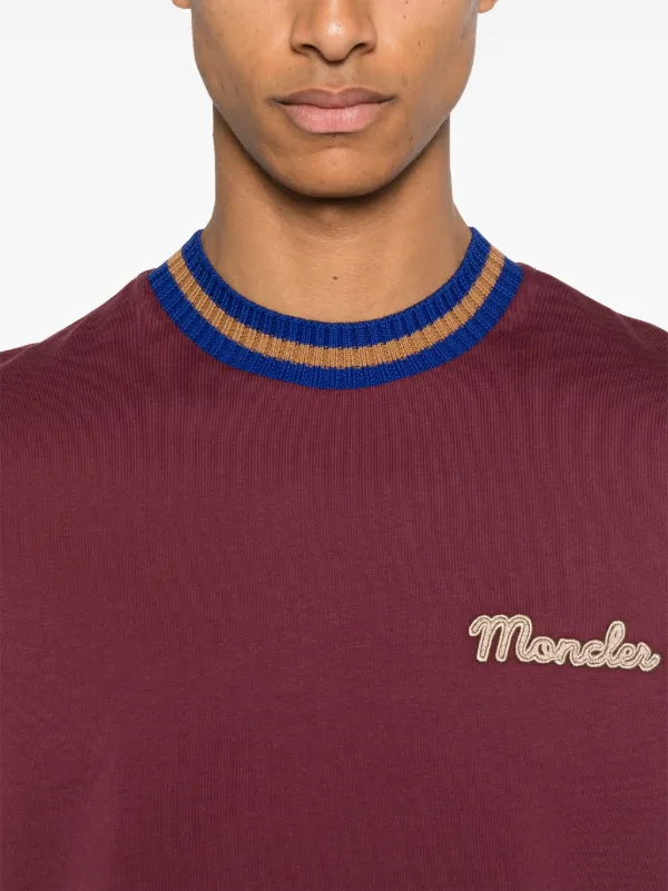Moncler ロゴ Tシャツ | レッド | FARFETCH JP