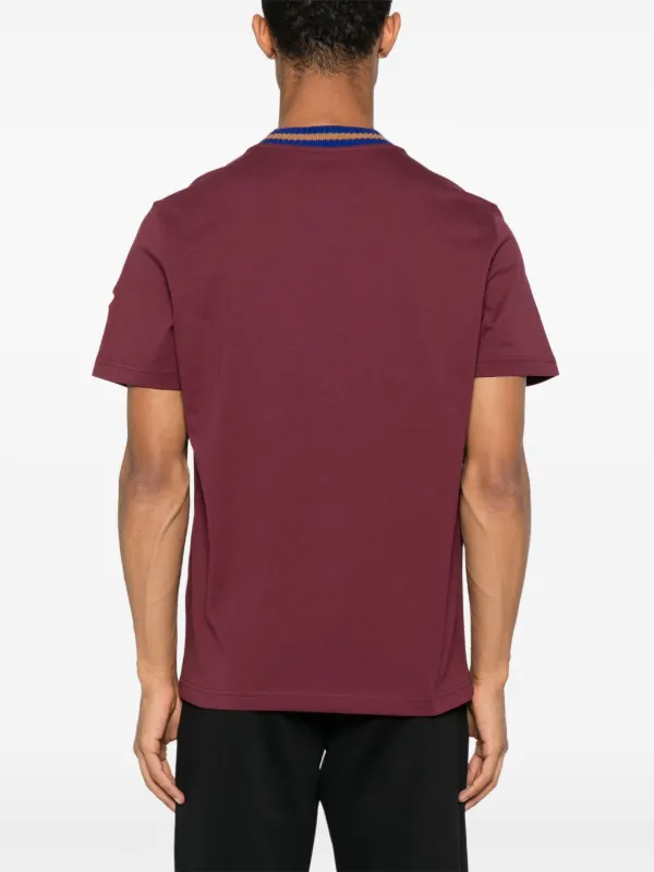 【関税込み】Moncler レッド クルーネックTシャツ アウトレット】MONCLER モンクレール クルーネックTシャツ