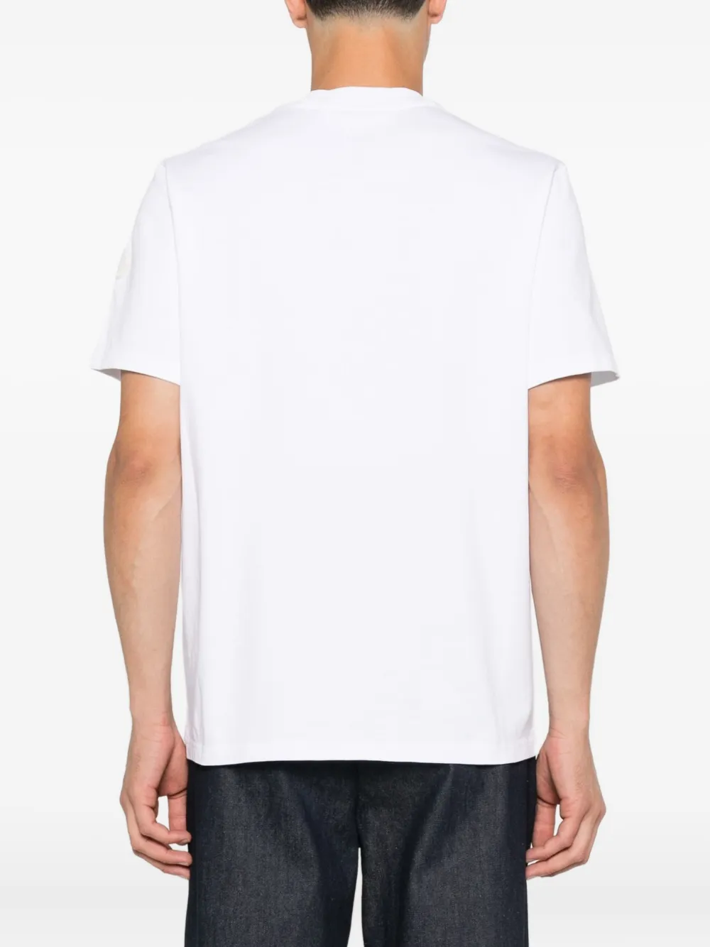Moncler mountain-print T-shirt Wit
