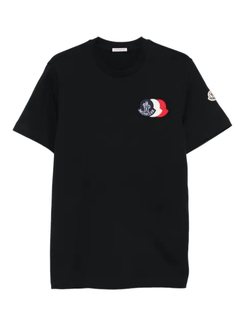 Moncler playera manga corta con parche del logo