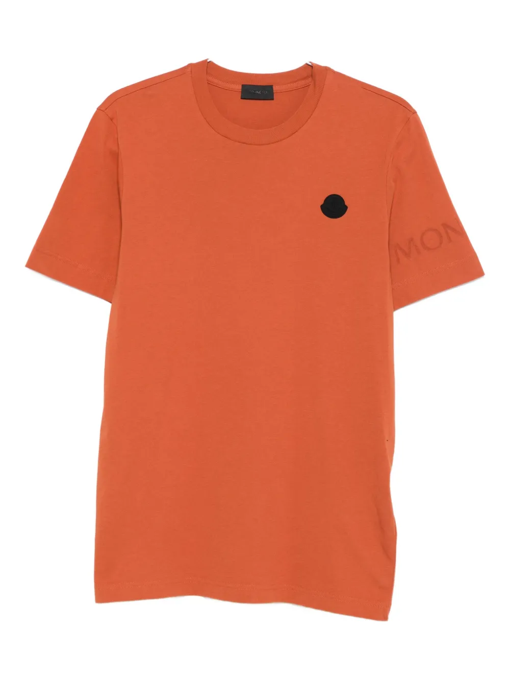 Moncler Logo-patch T-shirt In Orange