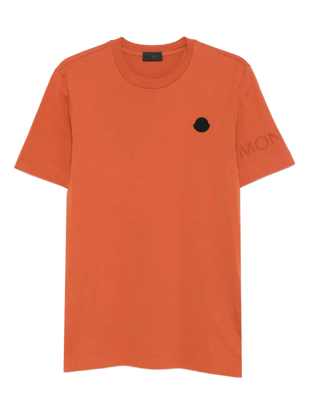 Moncler logo-patch T-shirt Oranje