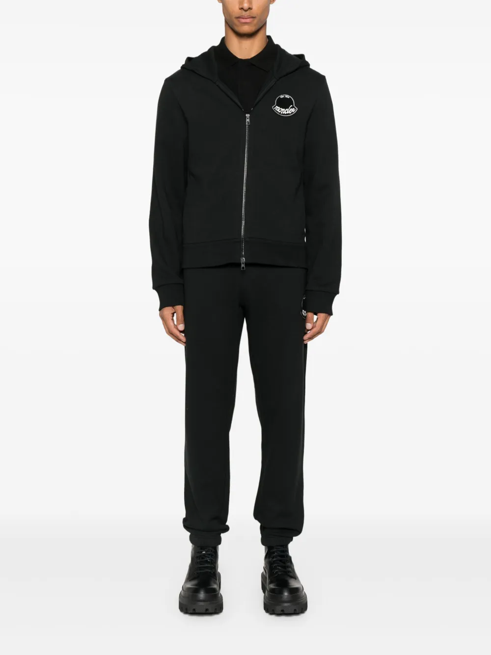Moncler pantalon de jogging à patch logo | Pantalons de survêtement | Image 2
