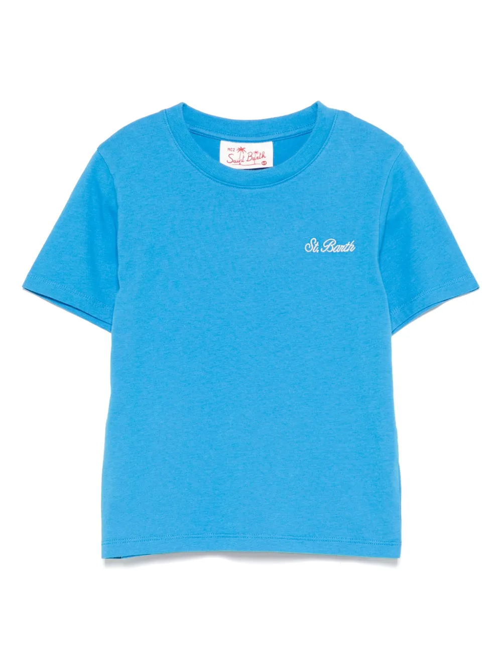 MC2 Saint Barth Kids ロゴ Tシャツ - ブルー MC2 Saint Barth Kids ロゴ Tシャツ - ブルー