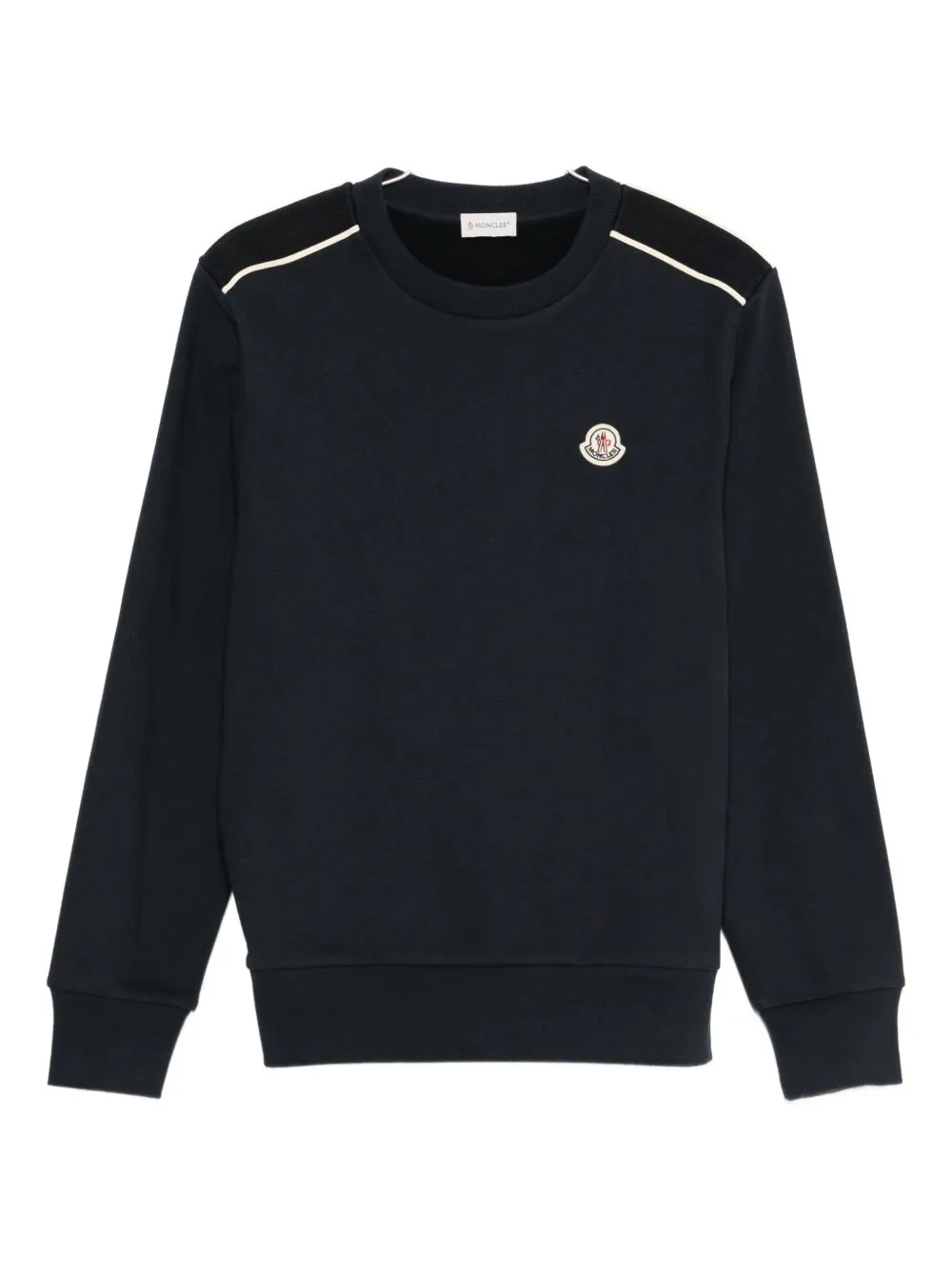 Moncler Logo-appliqué Sweatshirt In Blue