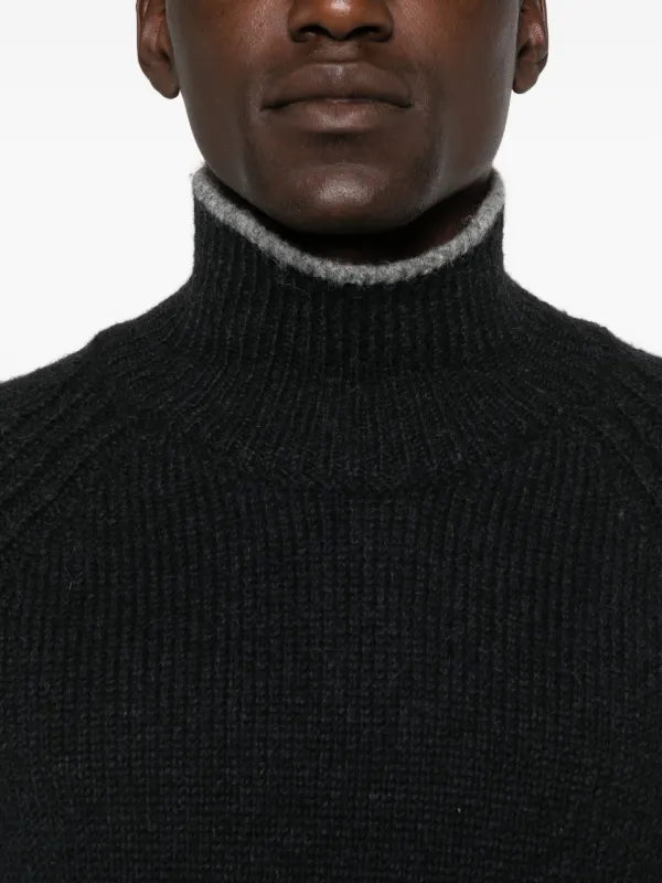 美品 モンクレール タートルセーター MONCLER (モンクレール) カシミヤ混 ケーブル タートルネック ニット