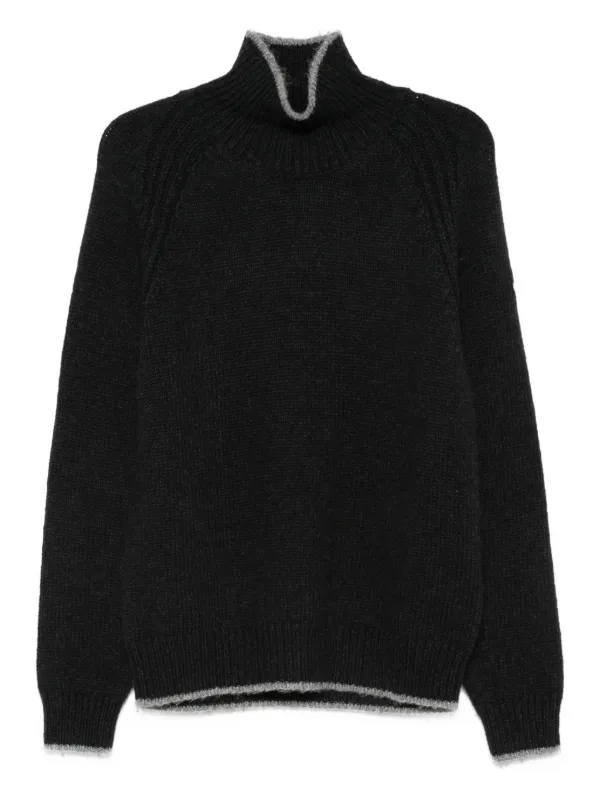 美品 モンクレール タートルセーター MONCLER (モンクレール) カシミヤ混 ケーブル タートルネック ニット