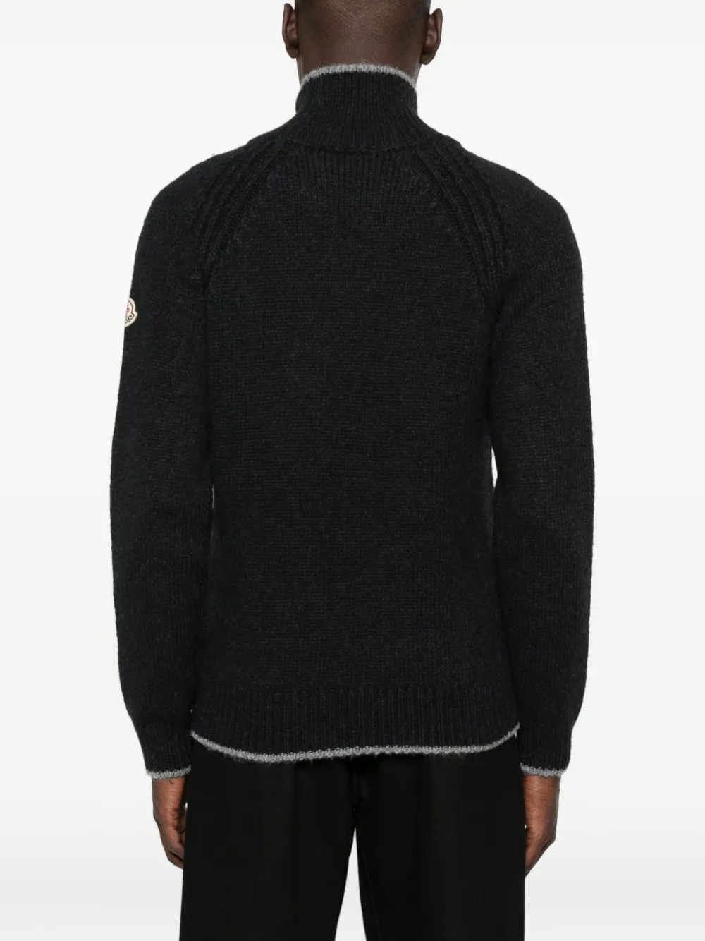 Moncler Geribbelde coltrui Zwart