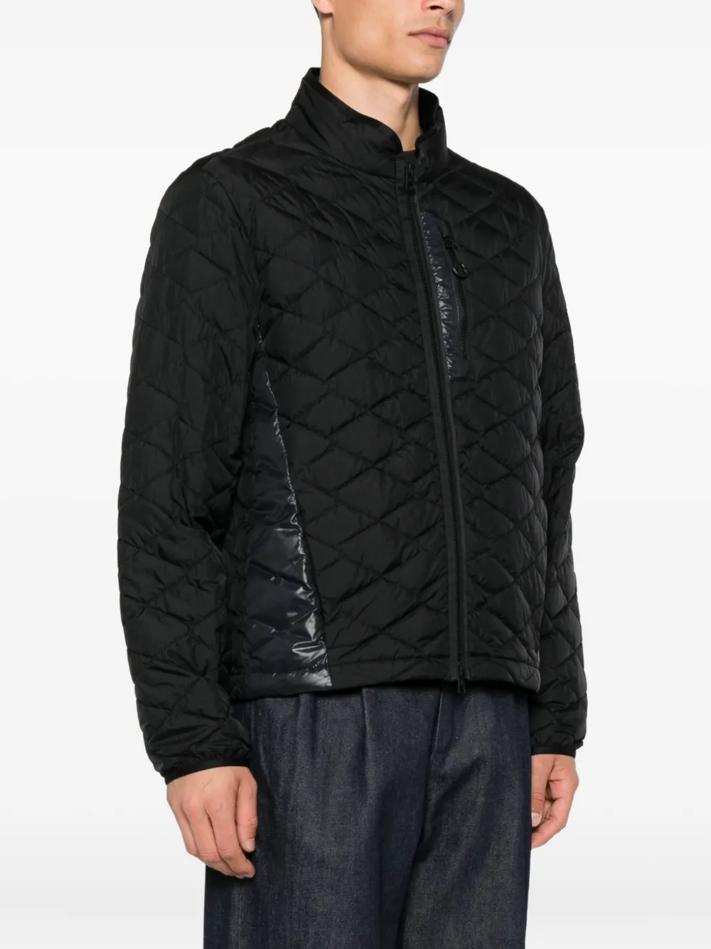 Moncler Irako quilted panelled jacket Zwart