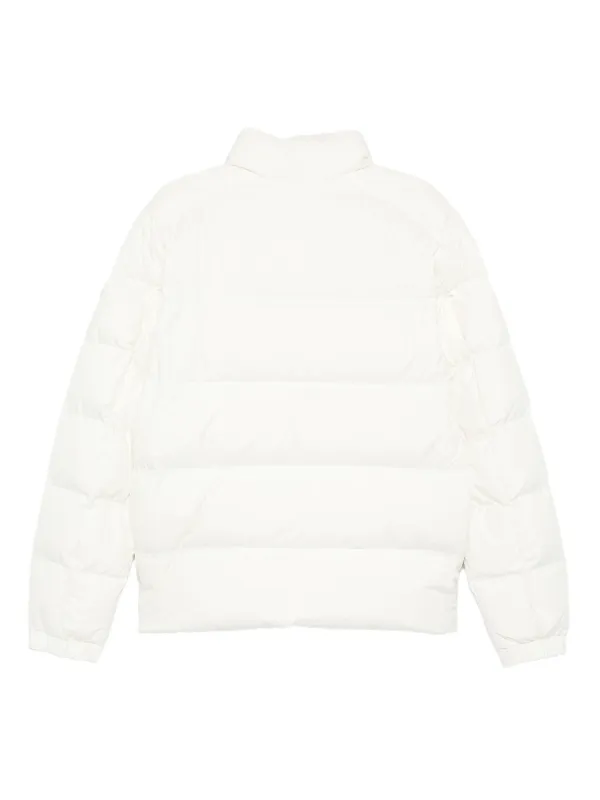 Moncler stripe-detail Quilted Jacket | Neutrals | FARFETCH