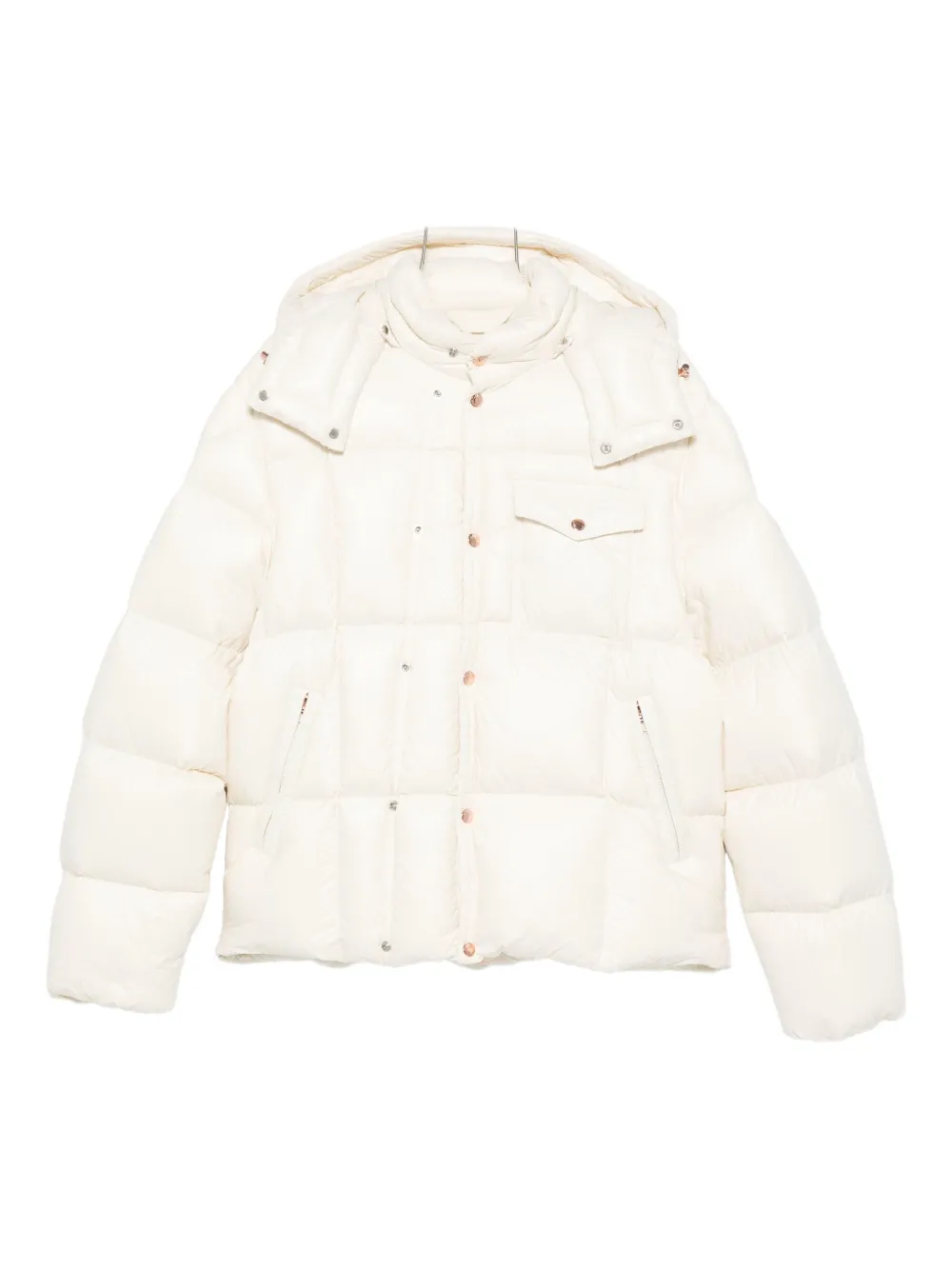 Moncler Karakorum Cotton Down Jacket In Neutral