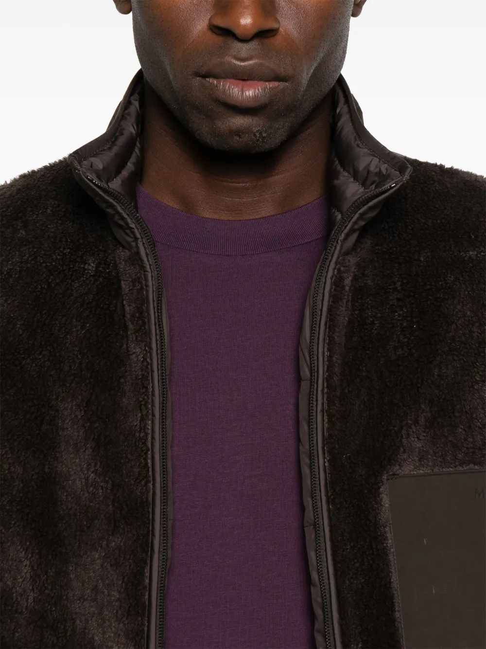 Moncler Jack met logopatch Bruin