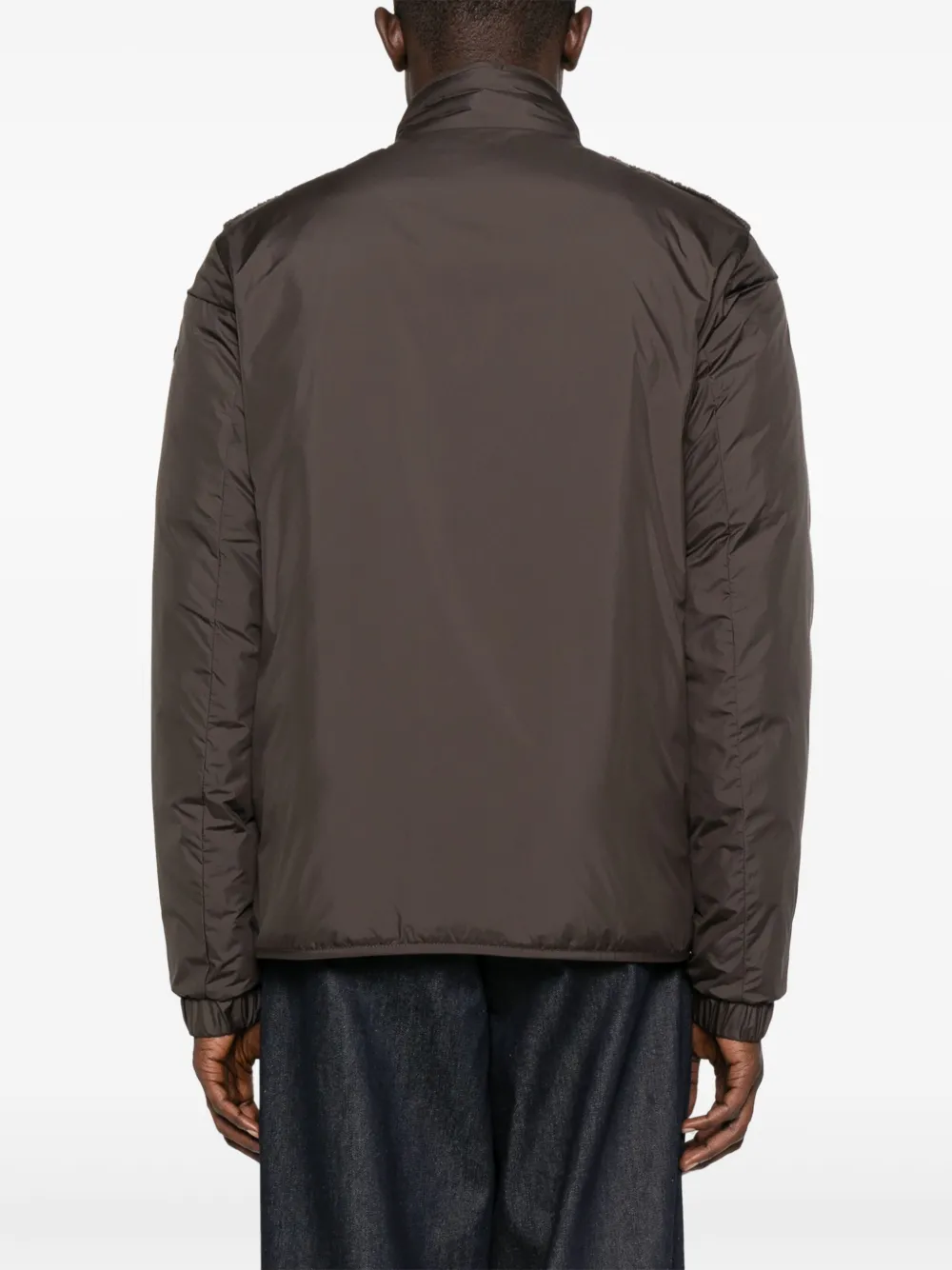 Moncler Jack met logopatch Bruin