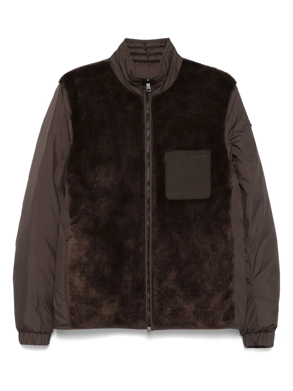Moncler Jack met logopatch Bruin