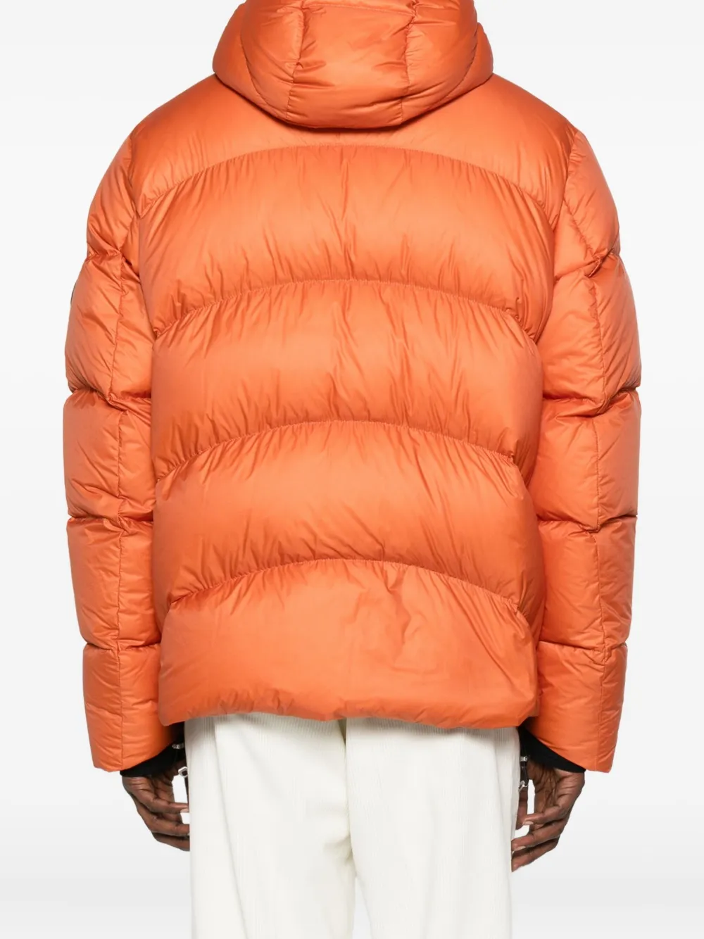 Moncler Gevoerd jack met capuchon Oranje