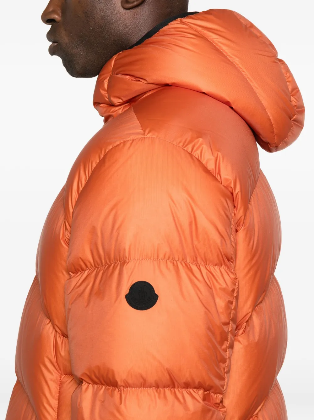 Moncler Gevoerd jack met capuchon Oranje