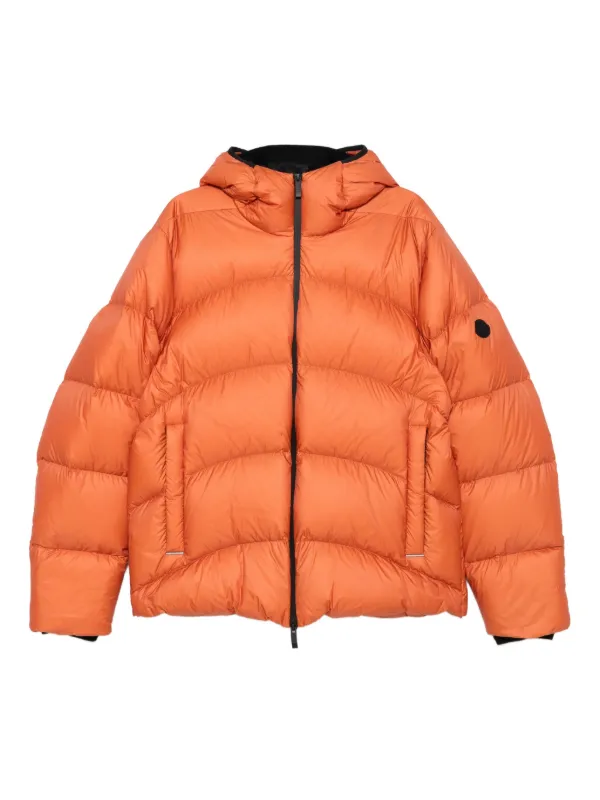 Moncler Jaqueta Fulcran Matelassê Com Capuz | Laranja | FARFETCH BR