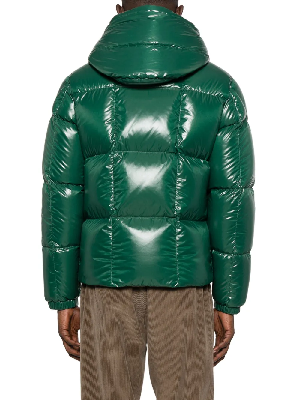 Moncler Parana Down Jacket With Removable Hood In Green