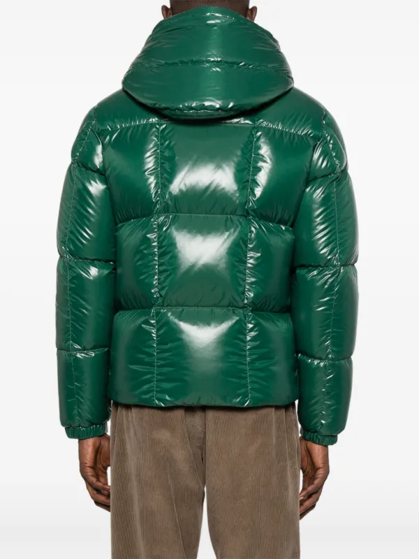 Moncler Parana Hooded Quilted Jacket | Green | FARFETCH