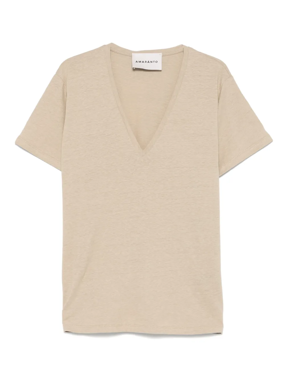 AMARÁNTO playera en mezcla de lino | neutro | Image 1