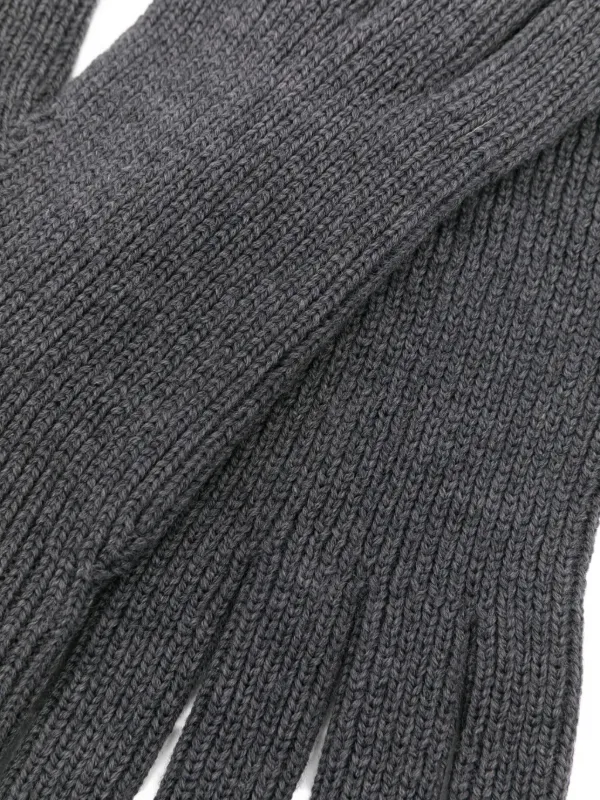 Moncler リブニット手袋 | グレー | FARFETCH JP