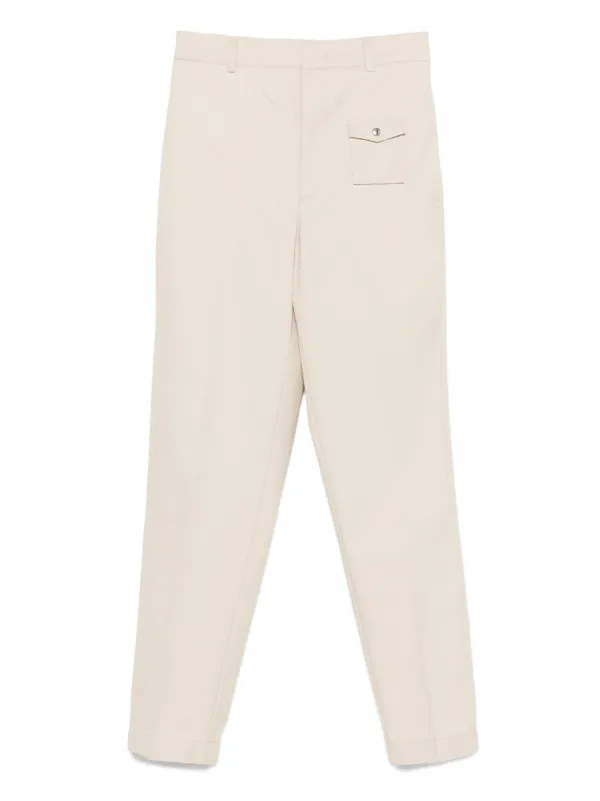 【MONCLER】モンクレール パッチポケット付 ギャバジン パンツ Moncler パッチポケット パンツ | ニュートラル | FARFETCH JP