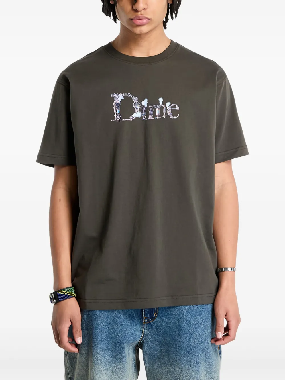 dime cotton T-shirt | Grey | Image 1