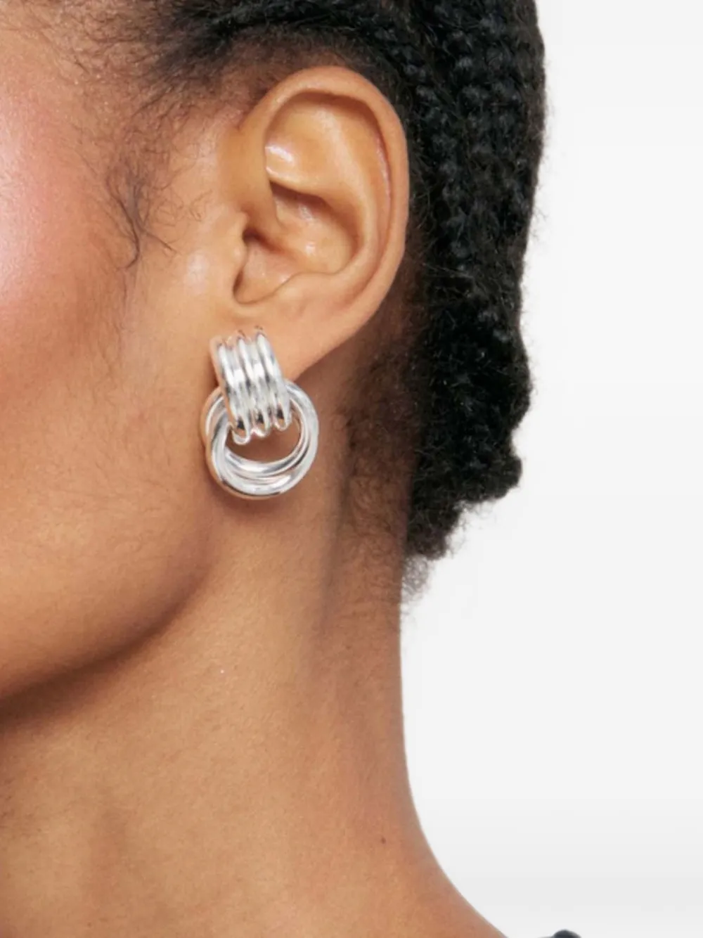 Heaven Mayhem Mini-Knot earrings - Argento