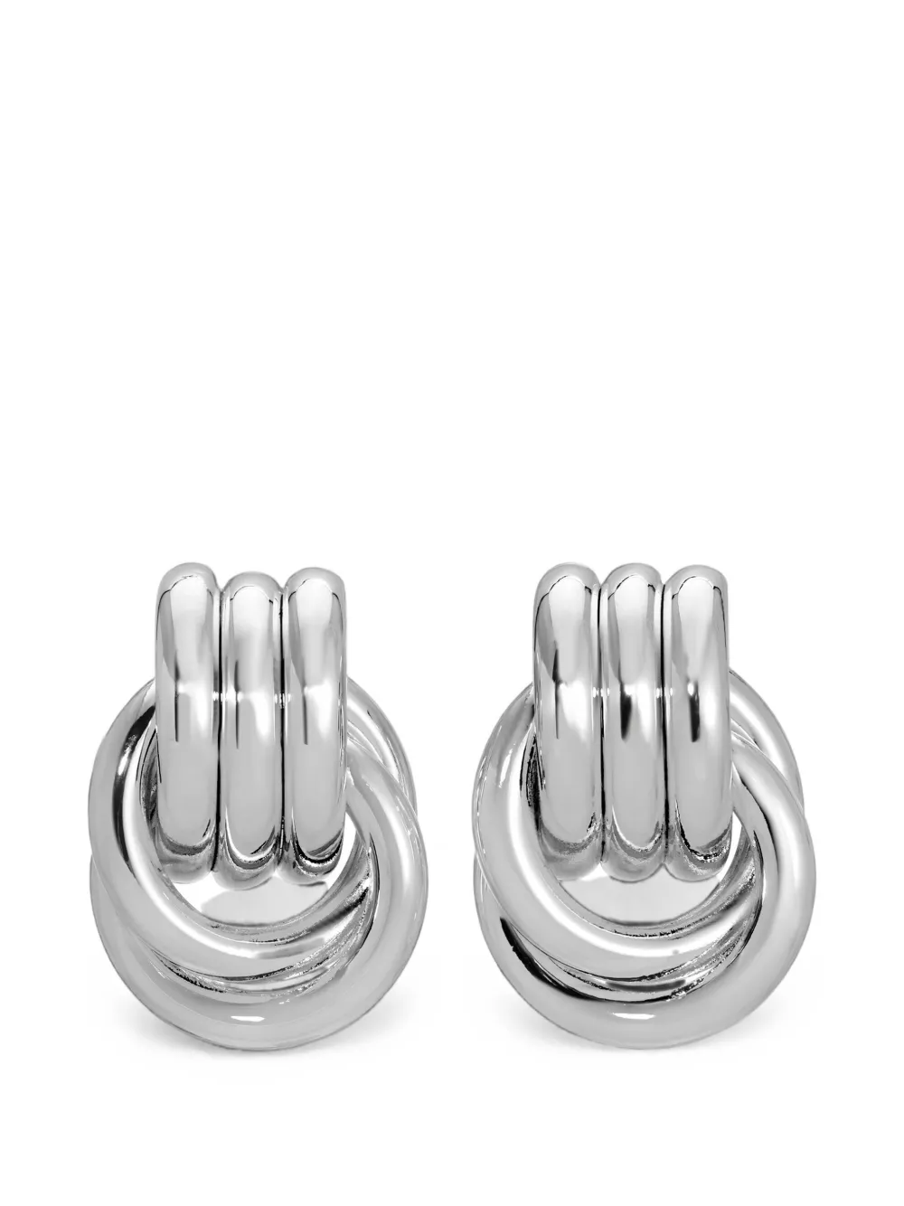 Heaven Mayhem baby Knot earrings - Argento