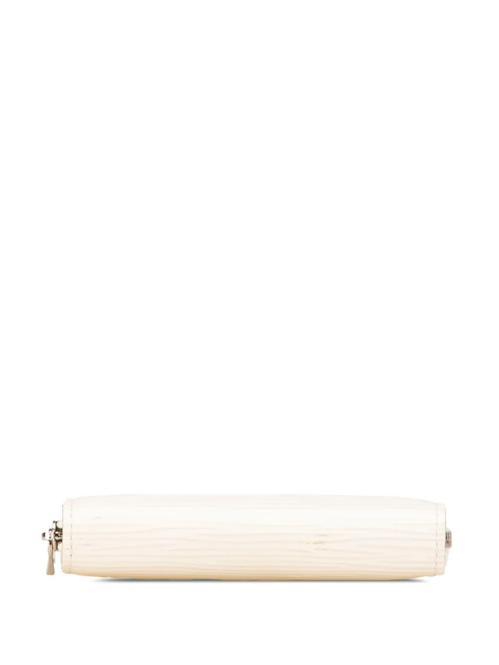 Pre-owned Louis Vuitton 2010 Epi Zippy Purse Coin Pouch In White