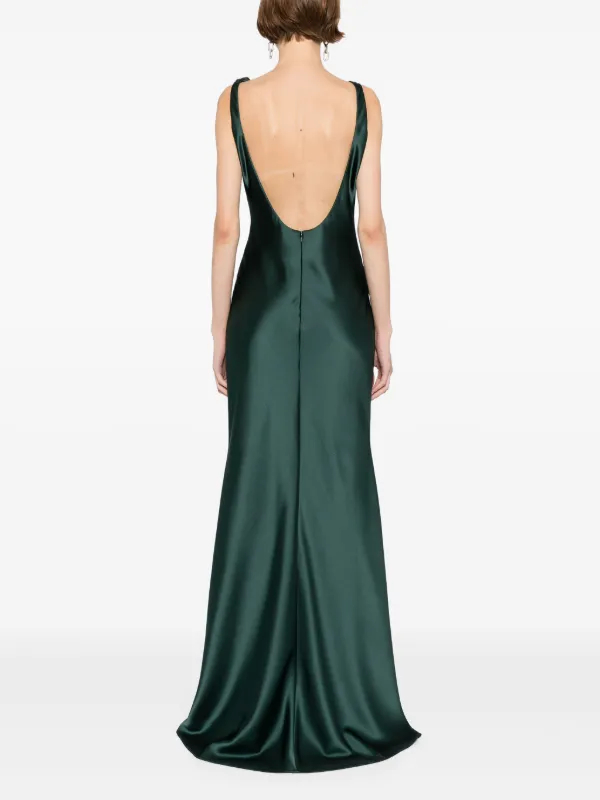 white christmas dresses SATIN BIAS COWL BACK MAXI | WAVE — THIRD FORM main image 0