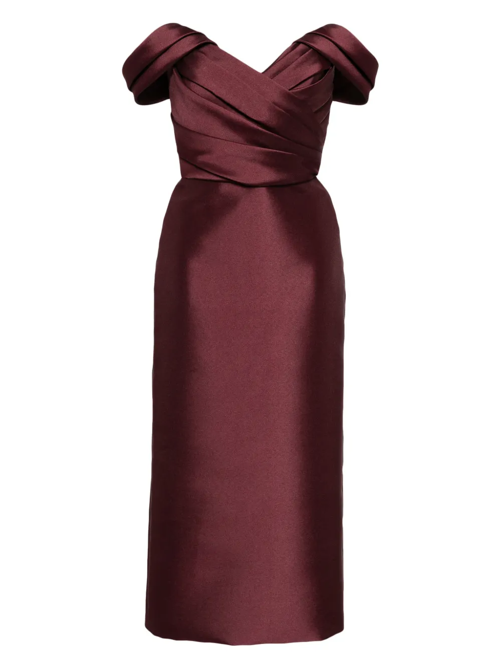 off-the-shoulder cocktail dress