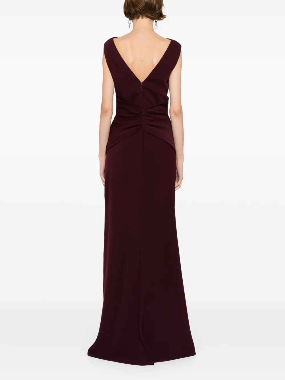 Amsale Twist Crepe Dress