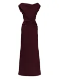 Amsale twist crepe dress - Red